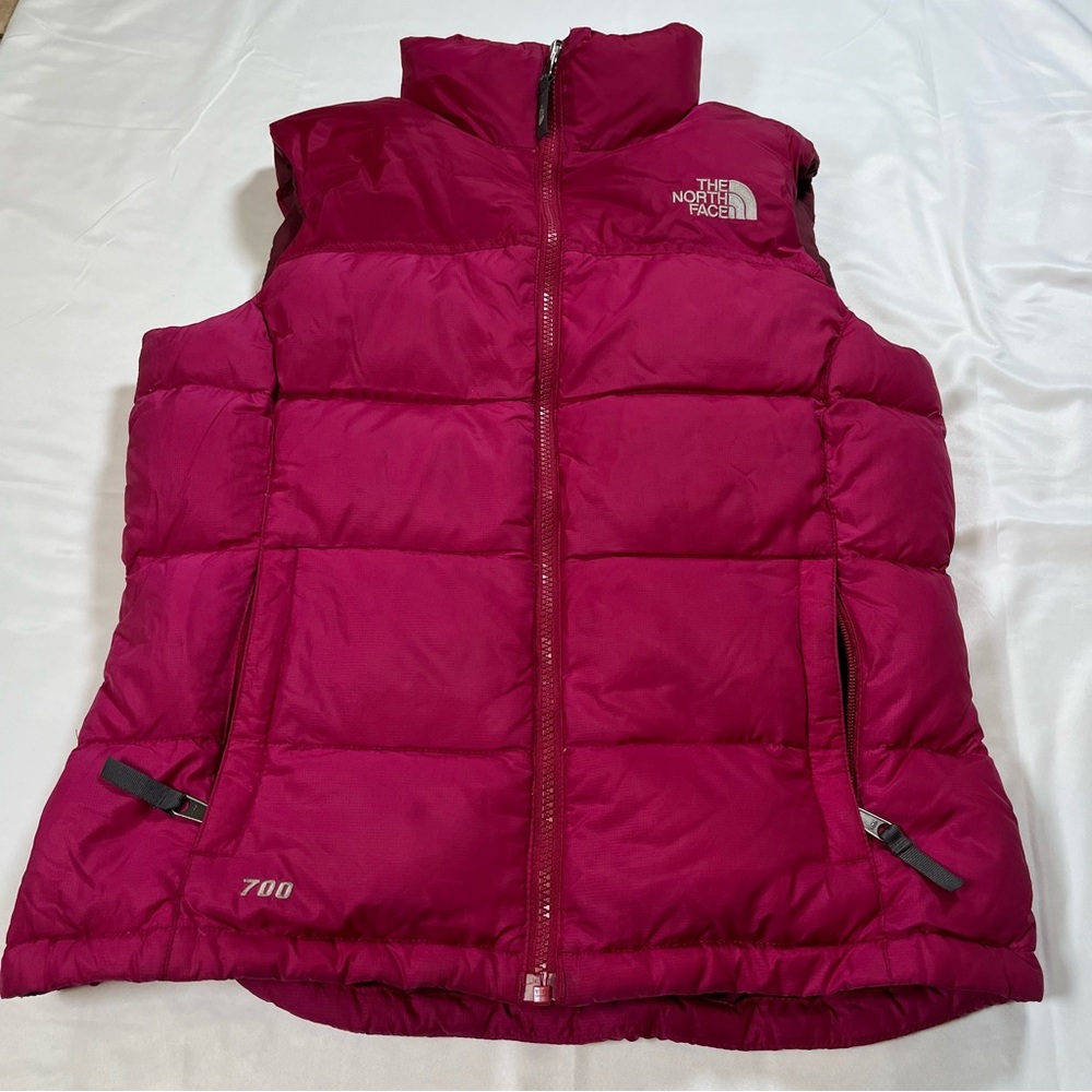The North Face Women's Puffer Vest Full Zip Size S Goose Down 700 Fill‎